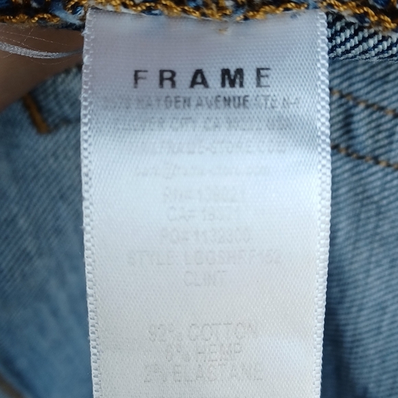 Frame Le Grand Garcon Cutoff Frayed Denim Shorts Sold on REVOLVE, Boho, Grunge - Picture 5 of 13